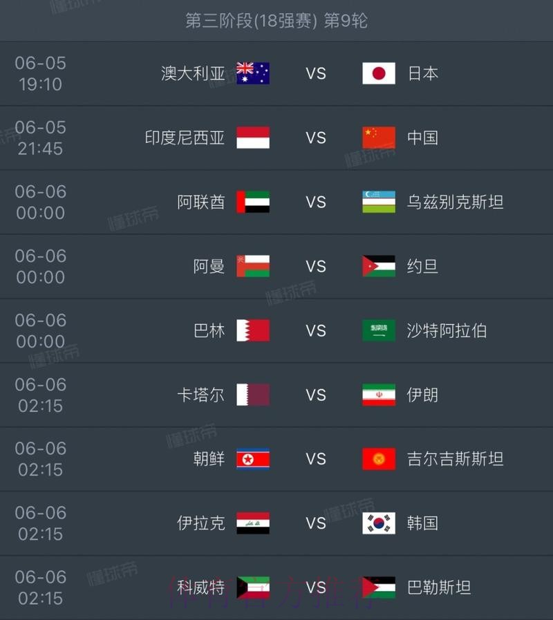 世界杯赛程推荐 世界杯赛程推荐